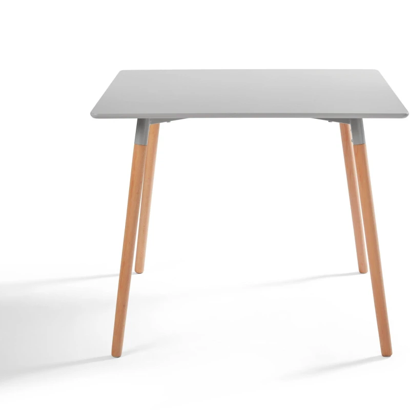 Image of Homelife Locke 90cm Dining Table 90cm - Grey Grey One Size