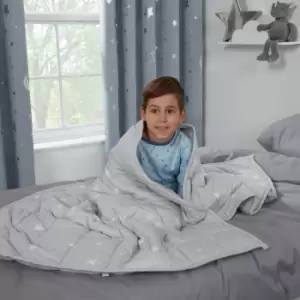 Image of Dreamscene Kids Star Teddy Weighted Blanket - Grey 3kg