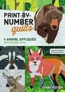 Image of paint by number quilts 4 animal appliques with vintage style