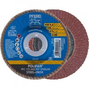 image of PFERD 67746115 POLIFAN-serrated washer PFC115A 60PSF STEELOX Diameter 115mm 10 pc(s)