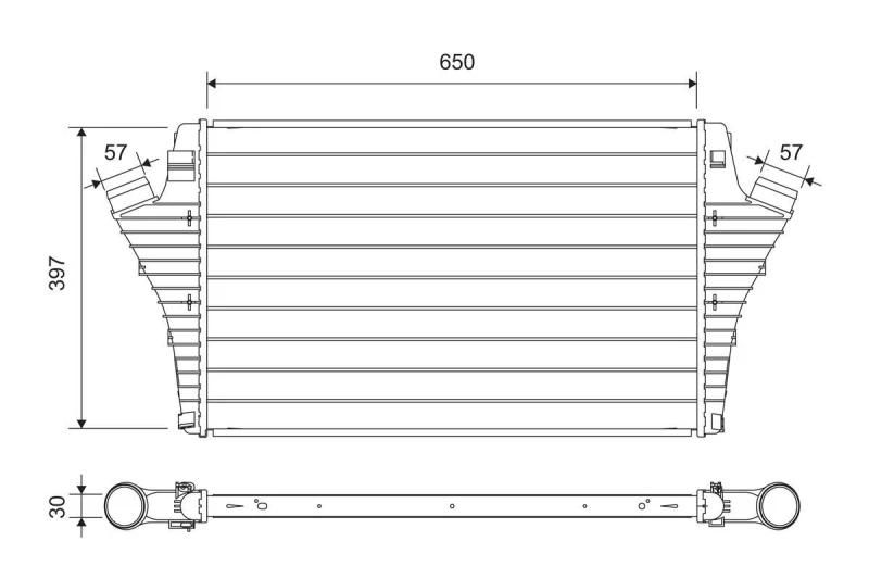 Image of Intercooler VALEO 817697