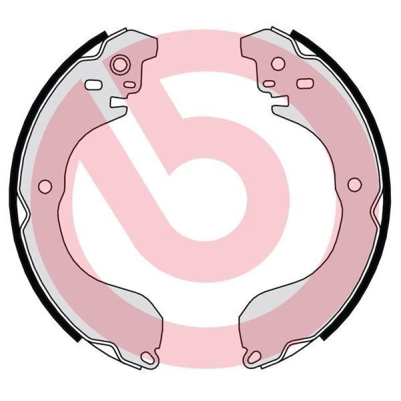 Image of BREMBO Brake Shoe Set BREMBO S 37 511