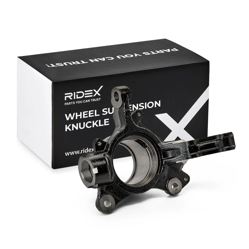 Image of RIDEX 1159S0182 Steering Knuckle Front Axle Left Stub Axle,wheel suspension (1159)