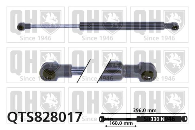 Image of QUINTON HAZELL Bonnet strut QUINTON HAZELL QTS828017