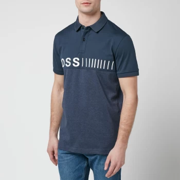 image of BOSS Athleisure Mens Pavel Polo Shirt - Navy - M