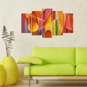 Image of 5ABSMDF-23 Multicolor Decorative MDF Painting (5 Pieces)