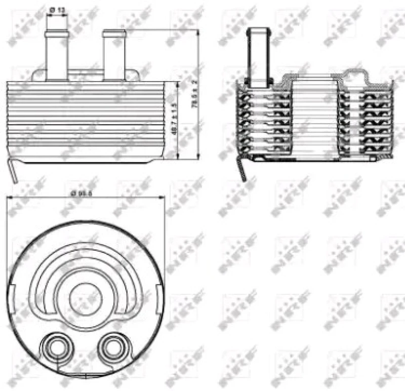 Image of NRF 31353 Oil Cooler Aluminium Oil Cooler,engine oil (469)