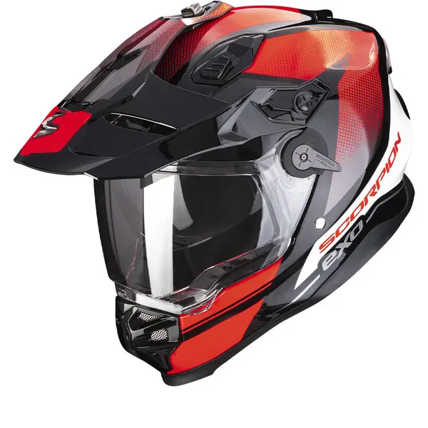 Image of Scorpion ADF-9000 Air Trail Black-Red Adventure Helmet S