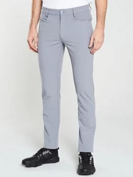 Image of Calvin Klein Genius 4-Way Stretch Trousers - Silver, Size 38, Men