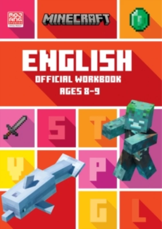 Image of Collins KS2 Minecraft English Ages 8-9 Book Multi unisex