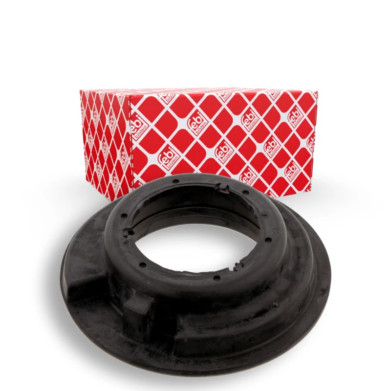 Image of FEBI BILSTEIN 29587 Top strut mount Front Axle, without ball bearing Elastomer Suspension Strut Support Bearing (1180)