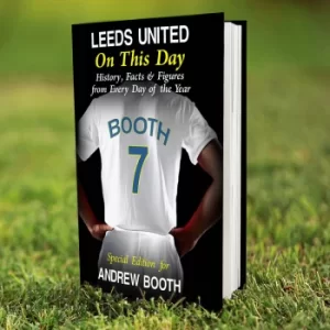 Image of Personalised Leeds on this Day Book in Black Paper
