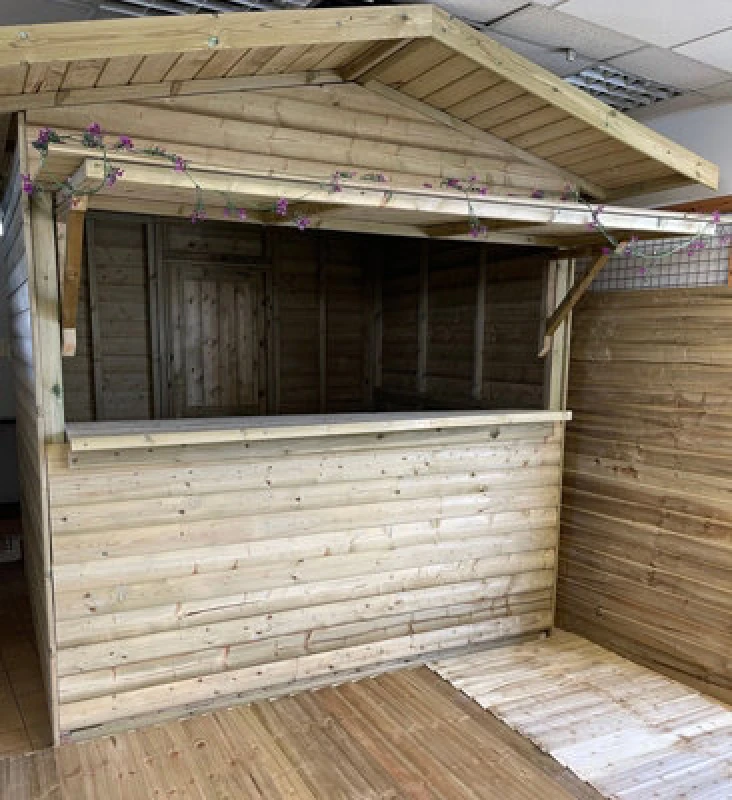 Image of Churnet Valley Garden Furniture Ltd 2.4M X 2M Standard Chalet - Timber - L240 X W270 X H262cm - Minimal Assembly Required