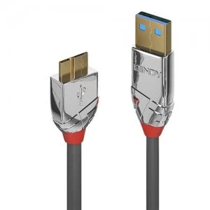 Image of Lindy 36656 USB cable 0.5 m 3.2 Gen 1 (3.1 Gen 1) USB A Micro-USB B Grey