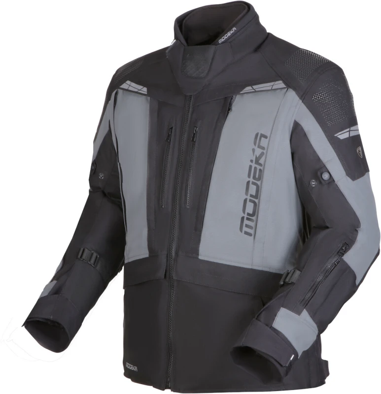 Image of Modeka Hydron Jacket Black Grey Size M