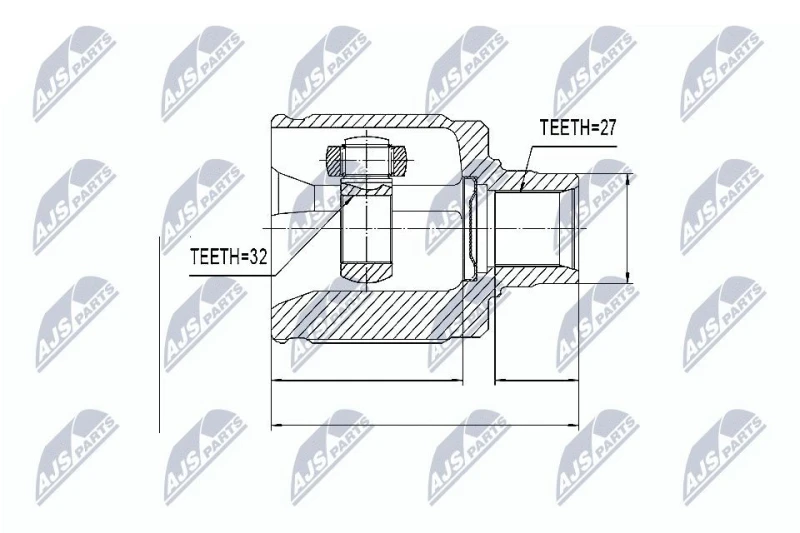 Image of NTY CV joint kit NTY NPW-HD-019