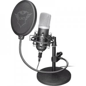 Image of Trust GXT 252 Emita PC microphone Black Corded Stand