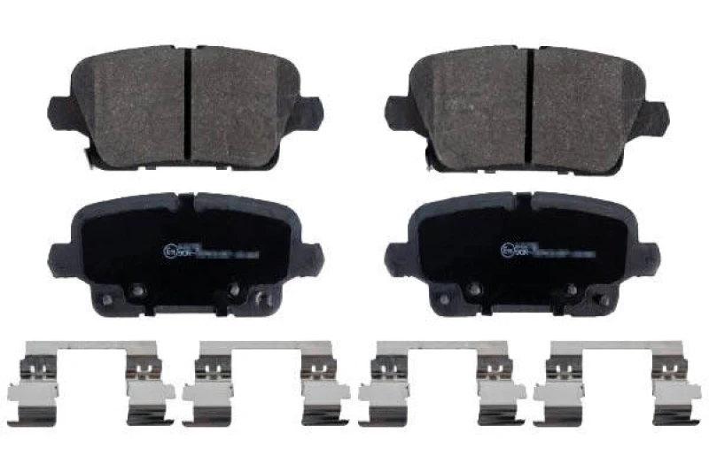 Image of Blue PRINT ADW194215 Brake pad set Rear Axle, with acoustic wear warning, with fastening material Brake Pad Set,disc brake (402)