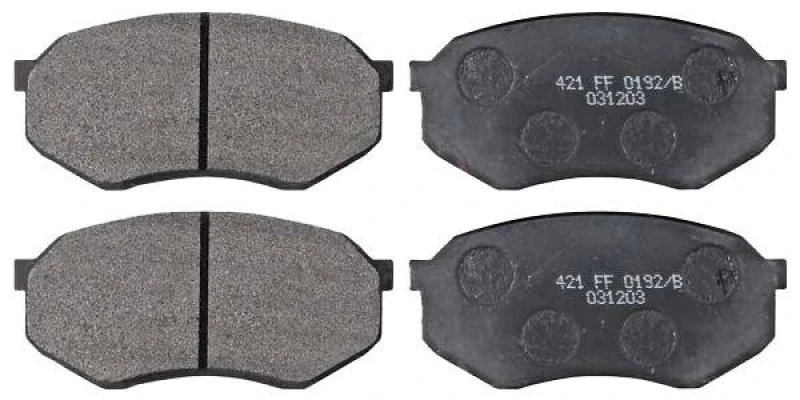 Image of A.B.S. 36680 Brake pad set without integrated wear sensor Brake Pad Set,disc brake (402)