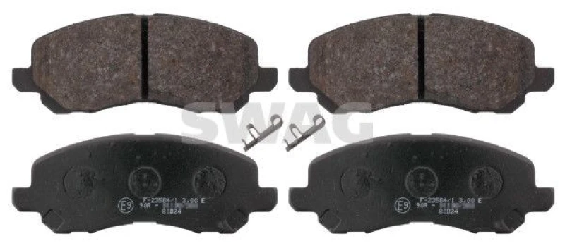 Image of Brake pad set SWAG 80 91 6644