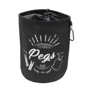 Image of Jvl Large Peg Bag With 120 Prism Soft Touch Clip Pegs