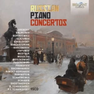 Image of Russian Piano Concertos by Various Composers CD Album
