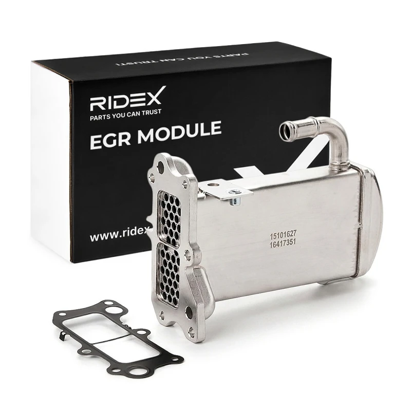 Image of RIDEX 4198E0096 EGR Module without EGR valve, with gasket/seal EGR Module (4198)