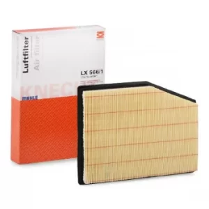 Image of MAHLE Original Air Filter PORSCHE LX 566/1 99611013102,99611013103,99611013104 Engine Filter