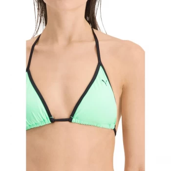 image of Puma Womens Triangle Bikini Top XS / 6-8 Mint