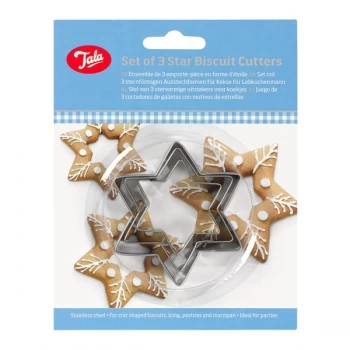 image of Tala Plain Star Cutters (Set of 3)