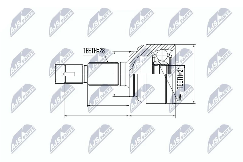 Image of NTY CV joint kit NTY NPZ-LR-018