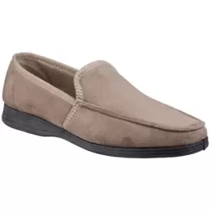 image of Fleet & Foster Dakis Slipper Male Beige UK Size 9