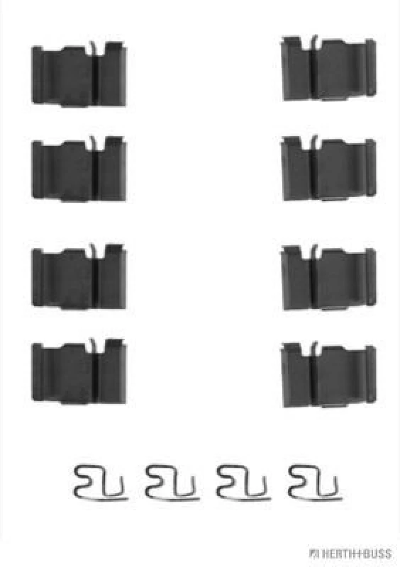Image of Brake pad fitting kit HERTH+BUSS JAKOPARTS J3662011