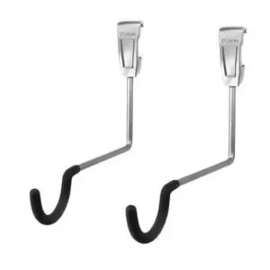 Image of Silver Grey & Black Carbon Steel Hook (H)46mm