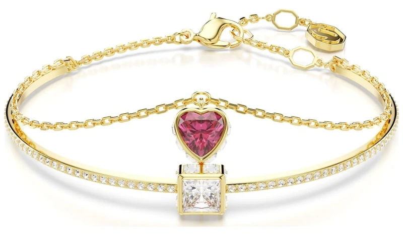 Image of Stilla Red Heart Gold-tone Plated Bangle 5683835
