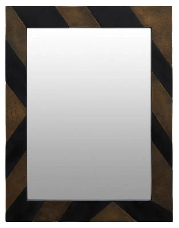 Image of Orsina Black And Gold Wall Mirror
