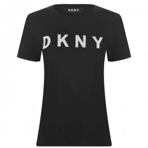 Image of DKNY Basic logo T Shirt - Black