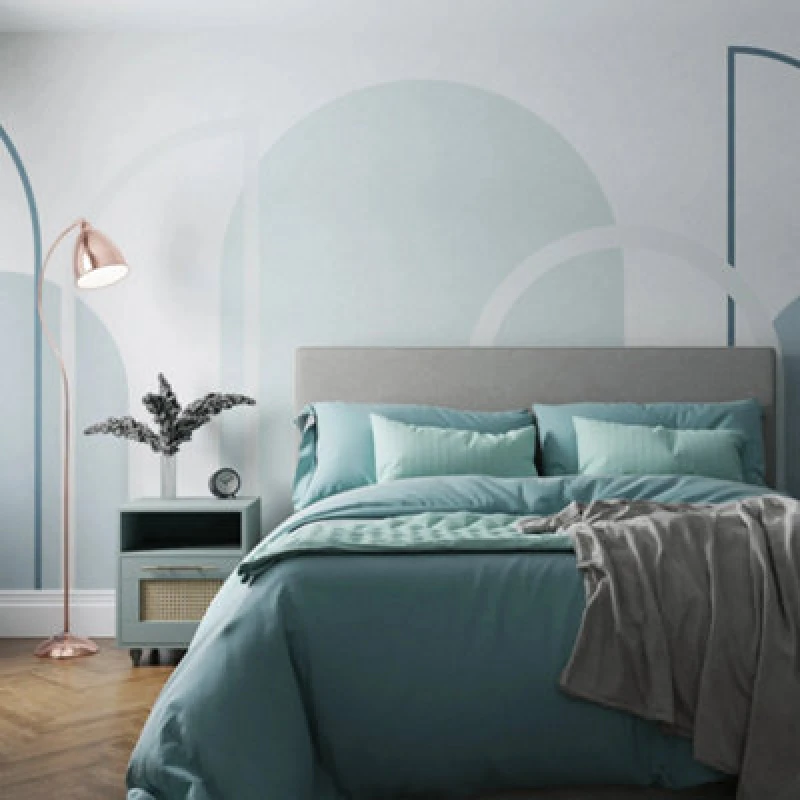 Image of Superfresco Easy Linear Arch Blue Print To Order Fixed Size Mural