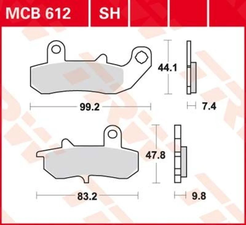 Image of TRW Lucas Sintered lining MCB612SH