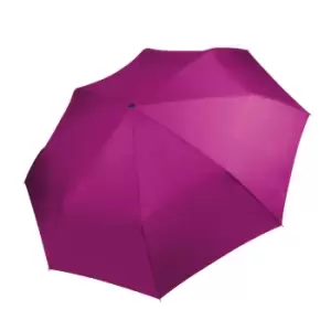 image of Kimood Foldable Compact Mini Umbrella (One Size) (Fuchsia)