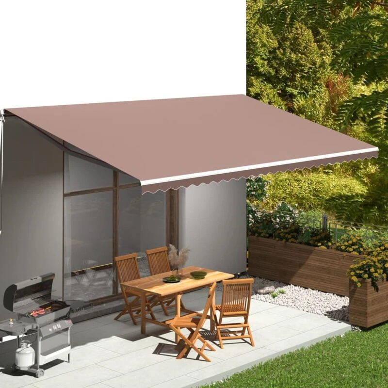 Image of VIDAXL Replacement Fabric for Awning Brown 6x3.5 m Vidaxl 8720286150757