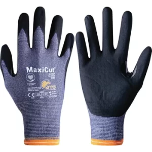 Image of Cut Resistant Gloves, NBR Coated, Blue/Black, Size 6
