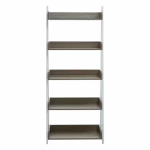 Image of Interiors by PH 5 Tier Shelf Unit with White Frame, Natural