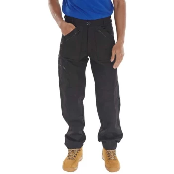 image of Click Action Work Trousers Black - Size 40S