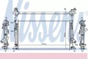 Image of 62017A Nissens Car Radiator Thermal Control engine cooling
