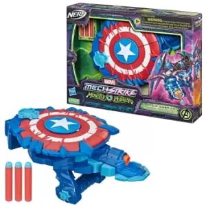 Image of Nerf Mech Strike Monster Hunters Captain American Monster Blast Shield