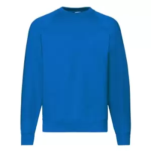 Image of Fruit Of The Loom Mens Raglan Sleeve BelcoroA Sweatshirt (2XL) (Royal)