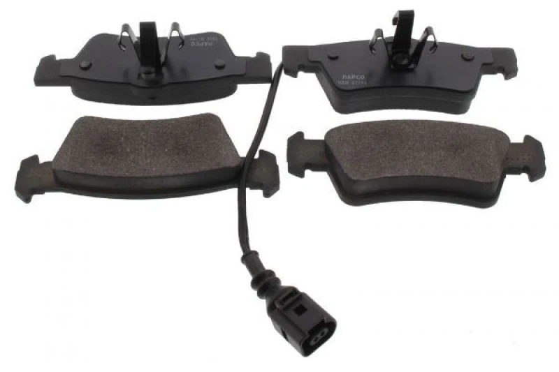 Image of MAPCO 6878 Brake pad set Rear Axle, incl. wear warning contact, with anti-squeak plate Brake Pad Set,disc brake (402)