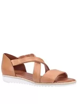 image of Hush Puppies Gemma Espadrille Wedge Sandal - Tan, Size 7, Women