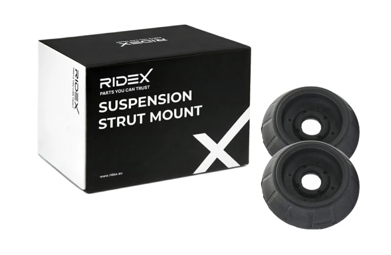 Image of RIDEX 1180S1276 Top strut mount Front axle both sides Elastomer Suspension Strut Support Bearing (1180)